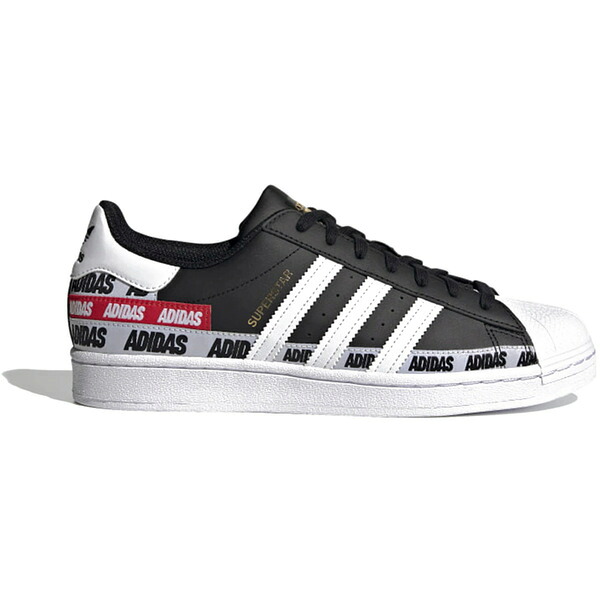 adidas アディダス メンズ スニーカー  【adidas Superstar Black Graphic】  大いさ US_7(25.0糎) Core Black / Cloud White / Gold Metallic