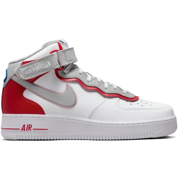 Nike ナイキ メンズ スニーカー  【Nike Air Force 1 Mid Athletic Club White Gym Red】  大きさ US_7.5(25.5糎) White/Gym Red/White/Light Smoke Grey