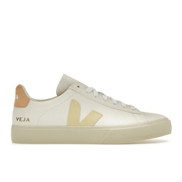 Veja ヴェジャ メンズ スニーカー  【Veja Campo Chromefree Leather White Sun Peach】  大きさ EU_40(25.0珊) White/Sun/Peach