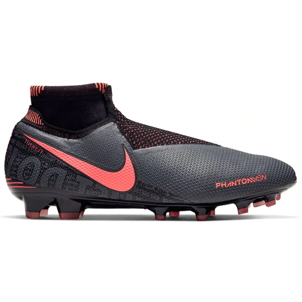 Nike ナイキ メンズ スニーカー  【Nike Phantom Vision Elite DF FG Grey Bright Mango】  大きさ US_9(27.0珊) Dark Grey/Bright Mango/Black