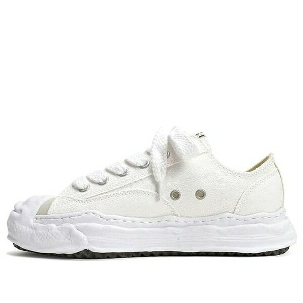 Maison MIHARA YASUHIRO ミハラヤスヒロ メンズ スニーカー 【Maison MIHARA YASUHIRO HANK OG Sole Canvas Low-top Sneaker 'White' A05FW702-WHT】 サイズ US_9(27.0cm)｜asty 72,490円