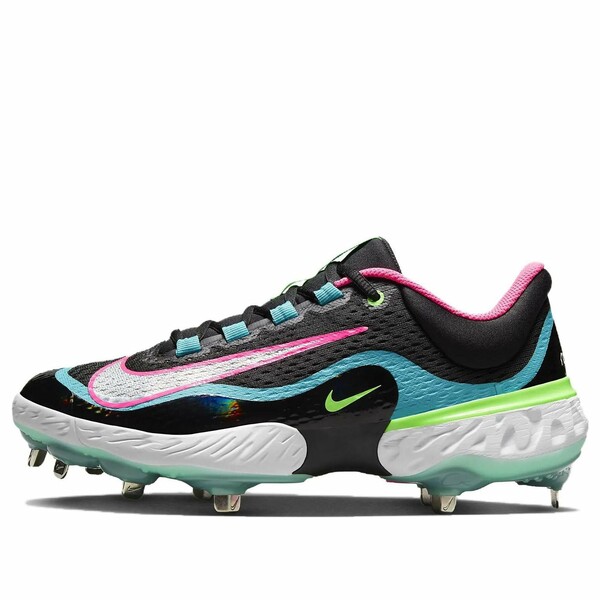 Nike ナイキ メンズ スニーカー  【Nike Alpha Huarache Elite 4 Low \u0027Black Teal Pink\u0027 DJ6521-002】  大きさ US_8.5(26.5糎)