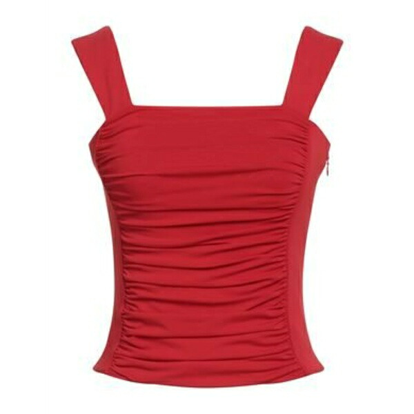 【送料無料】 フェデリカ・トシ レディース Tシャツ トップス Tops Red