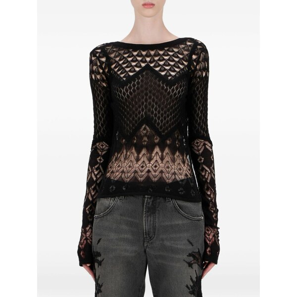 ブルマリン レディース ニット\u0026セーター アウター Black sweater Black