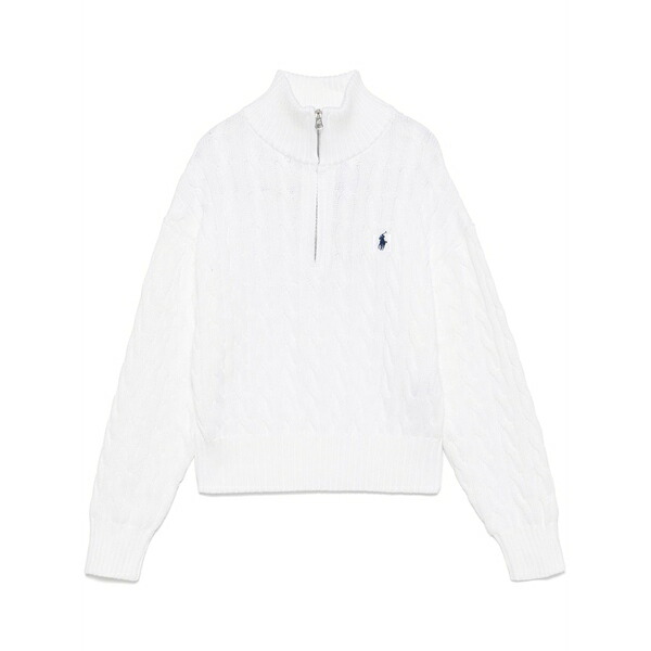 ラルフローレン レディース ニット&セーター アウター Cable-knit sweater White｜asty