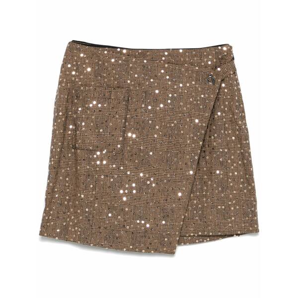 ダナ キャラン ニューヨーク レディース スカート ボトムス Sequined mini skirt Yellow|asty