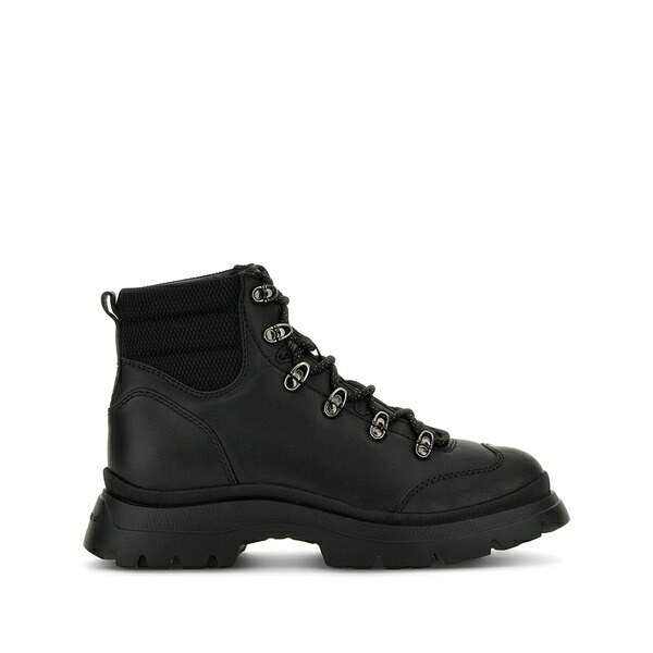 ホー火器 メンズ ブーツ シューズ Lace-up ankle boots Black
