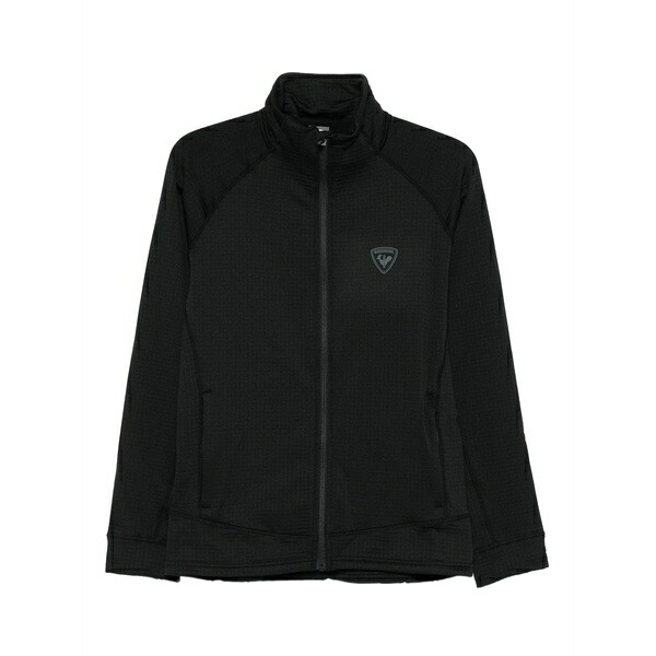 ロシニョール メンズ ジャケット&ブルゾン アウター Blackside fleece zip-up jacket Black|asty