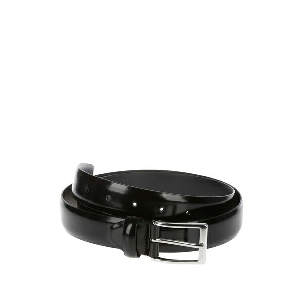 アンダーソンズ メンズ ベルト アクセサリー Leather belt Black｜asty