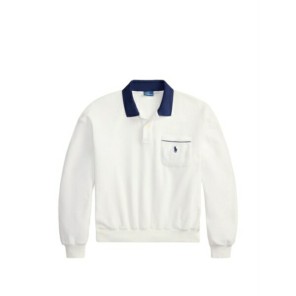 ラルフローレン レディース スポーツシャツ トップス Terry polo top White