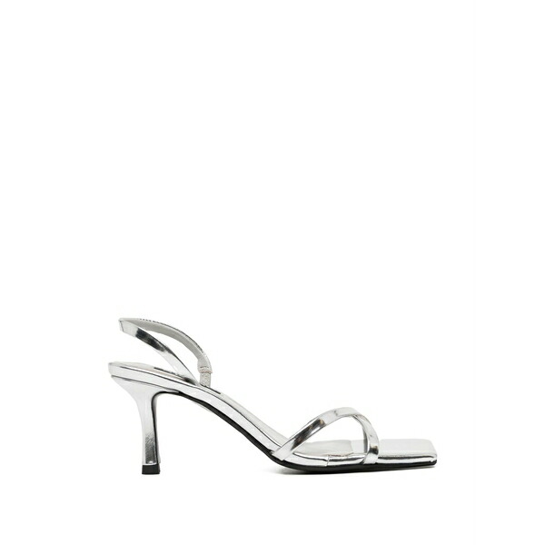 センソー レディース サンダル シューズ 70mm erika iii heeled sandals Silver|asty