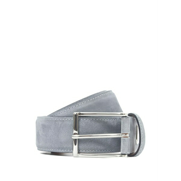 サントーニ メンズ 三尺帯 付属物 Suede belt Blue
