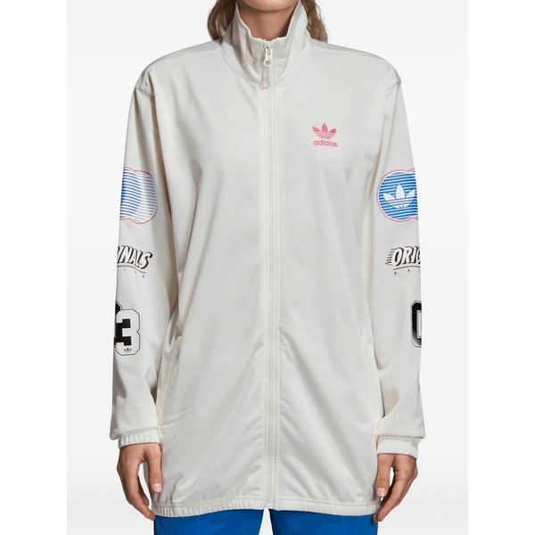アディダス レディース ジャケット&ブルゾン アウター Stadium racing "chalk white/red/blue" track jacket White|asty