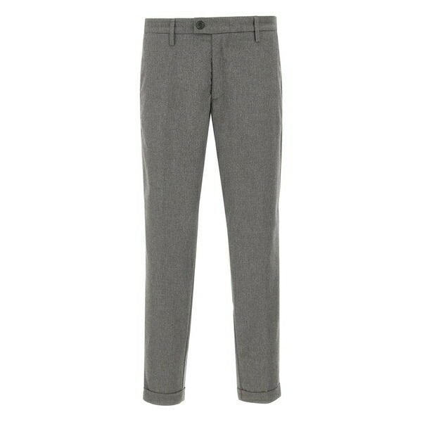 レアッシュ メンズ カジュアルパンツ ボトムス Buttoned cuffed trousers Grey