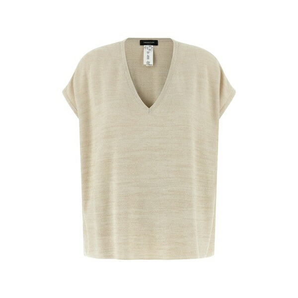 ファビアナ フィリッピ レディース 編み物\u0026スウェーター アウター V-neck sweater Neutrals