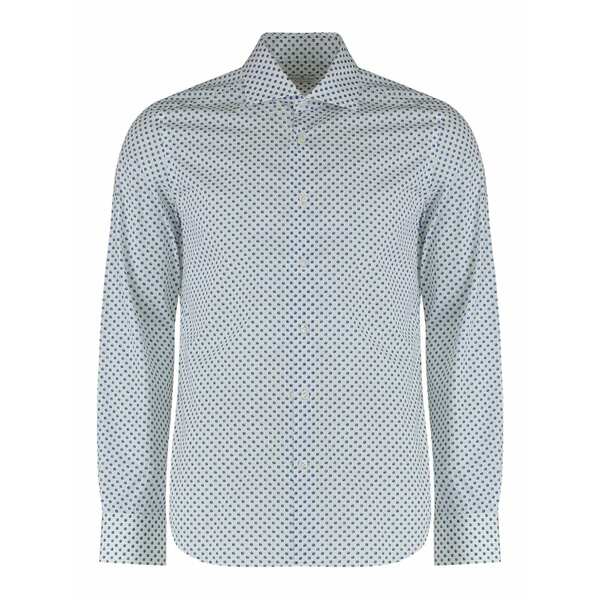 サンリサ メンズ プルオーバー トップス Cotton shirt White