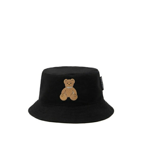 パーム・エンジェルス レディース かぶり笠 付属品 Embroidered-bear bucket hat Black