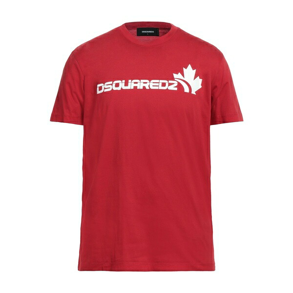 【送料無料】 ディースクエアード メンズ Tシャツ トップス T-shirts Red|asty
