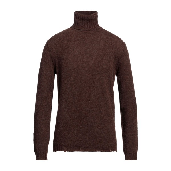 【送料無料】 メッサジェリエ メンズ ニット&セーター アウター Turtlenecks Brown