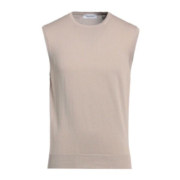 【貨物輸送無料】 グランサッソ メンズ 編み物\u0026プルオーバー アウター Sweaters Beige