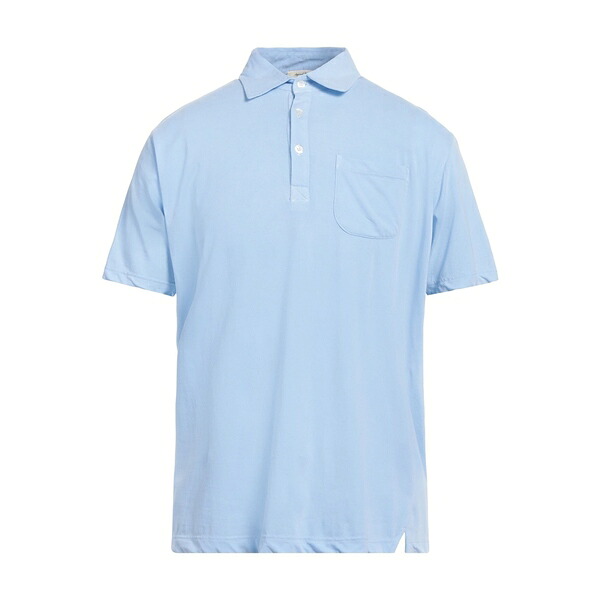 【送料無料】 ヘリテージ メンズ Tシャツ トップス Polo shirts Azure