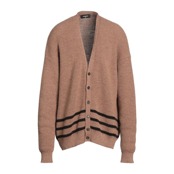 【送料無料】 ディースクエアード メンズ カーディガン アウター Cardigans Beige｜asty
