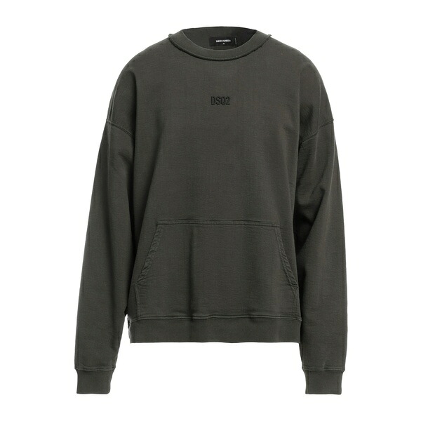 【送料無料】 ディースクエアード メンズ パーカー・スウェットシャツ アウター Sweatshirts Green｜asty