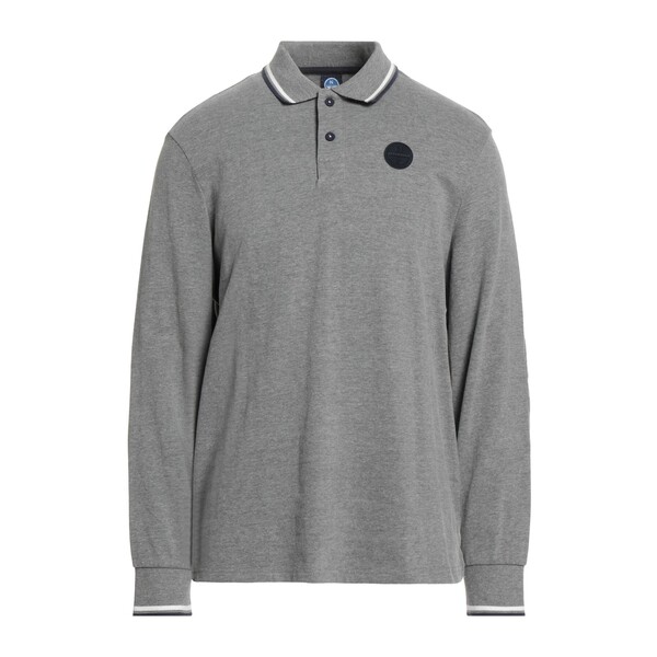 【送料無料】 ノースセール メンズ Tシャツ トップス Polo shirts Grey
