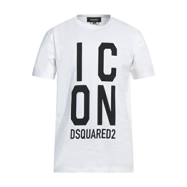 【送料無料】 ディースクエアード メンズ Tシャツ トップス T-shirts White