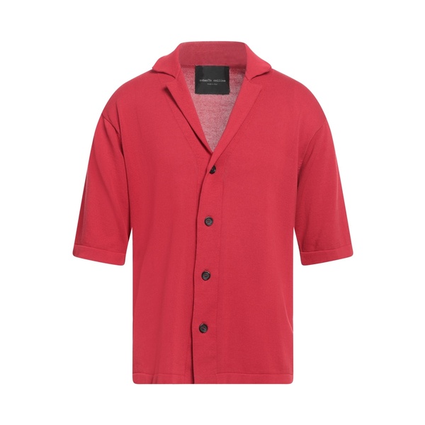 【送料無料】 ロベルトコリーナ メンズ カーディガン アウター Cardigans Red