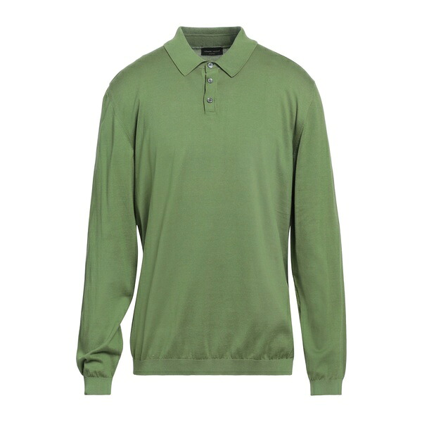 【送料無料】 ロベルトコリーナ メンズ ニット&セーター アウター Sweaters Green｜asty