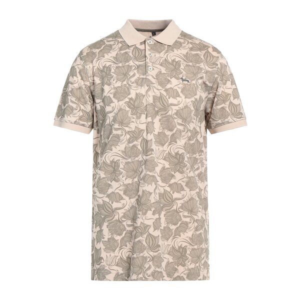 【送料無料】 ハーモント & ブレイン メンズ Tシャツ トップス Polo shirts Brown