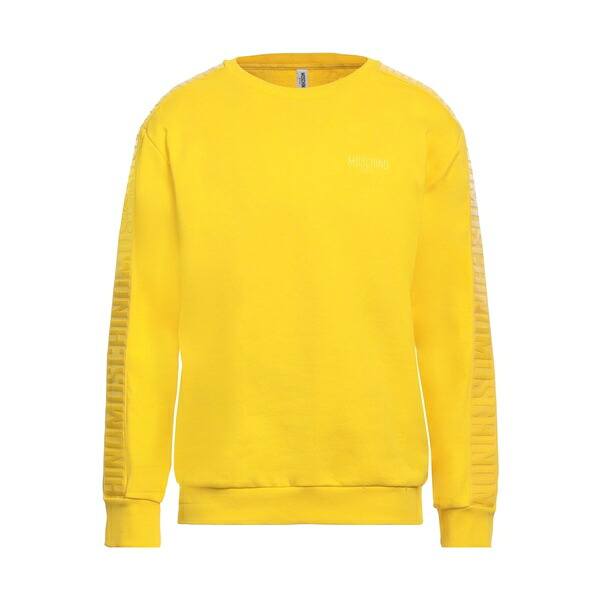 【送料無料】 モスキーノ メンズ パーカー・スウェットシャツ アウター Sweatshirts Yellow|asty