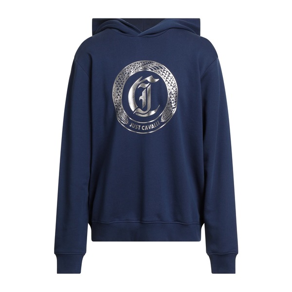 【送料無料】 ロベルトカヴァリ メンズ パーカー・スウェットシャツ アウター Sweatshirts Blue