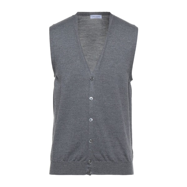 【貨物輸送無料】 グランサッソ メンズ ジレー アウター Cardigans Grey