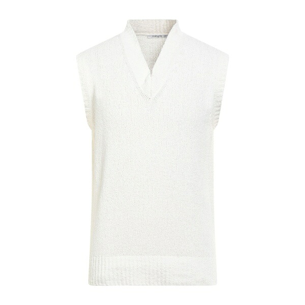【貨物輸送無料】 カングラ  メンズ 編み物\u0026スウェーター アウター Sweaters White