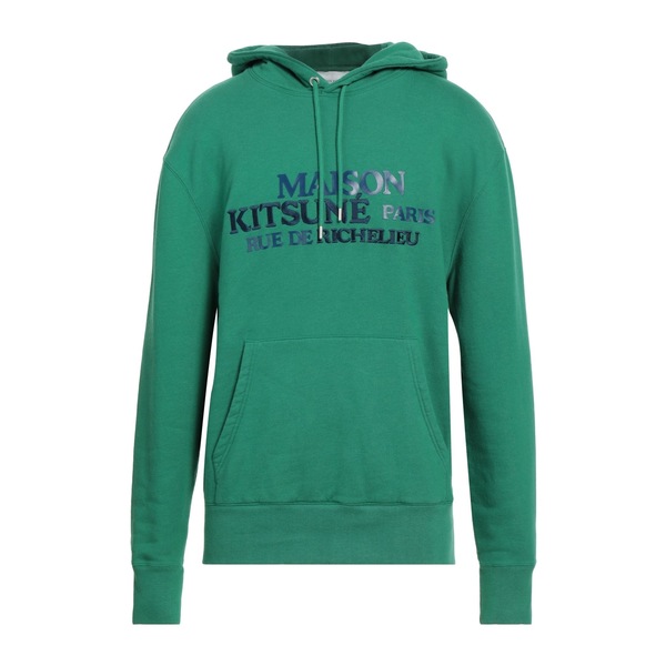 【送料無料】 メゾン キツネ メンズ パーカー・スウェットシャツ アウター Sweatshirts Green