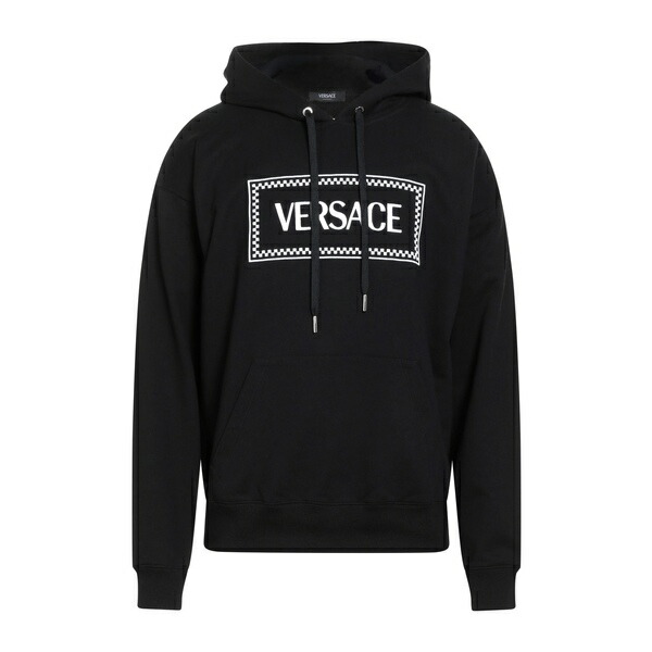 【送料無料】 ヴェルサーチ メンズ パーカー・スウェットシャツ アウター Sweatshirts Black