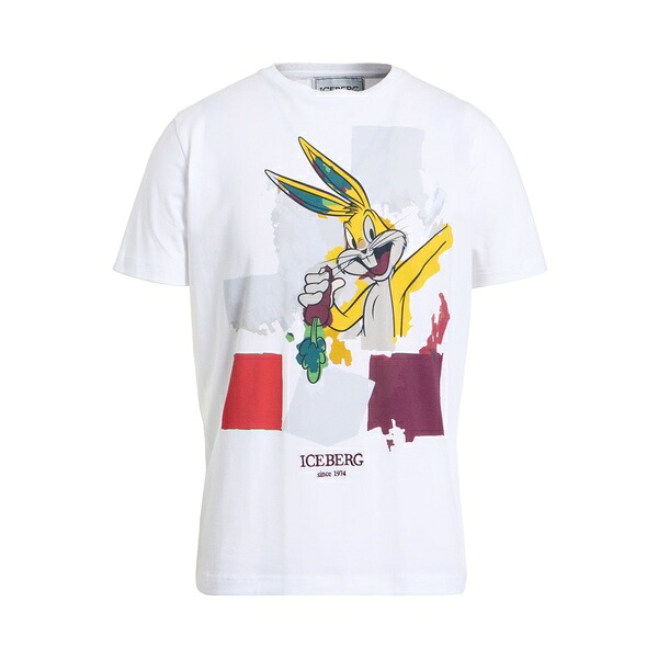 【送料無料】 アイスバーグ メンズ Tシャツ トップス T-shirts White