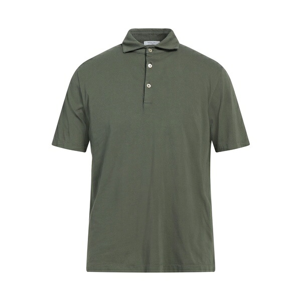 【送料無料】 ボリオリ メンズ Tシャツ トップス Polo shirts Green|asty