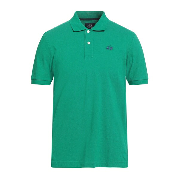 【貨物輸送無料】 ラ マルティーナ メンズ ティーシャツ トップス Polo shirts Green メンズファッション-Tシャツ・カットソー-トップス