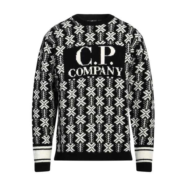 【送料無料】 シーピーカンパニー メンズ ニット&セーター アウター Sweaters Black｜asty