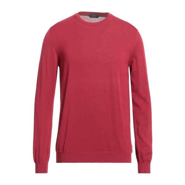 【貨物輸送無料】 ザノーネ メンズ 編み物\u0026プルオーバー アウター Sweaters Red
