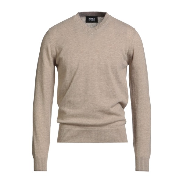 【送料無料】 アルファス テューディオ メンズ ニット&セーター アウター Sweaters Beige｜asty