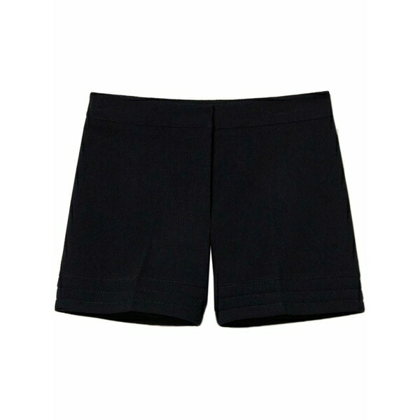 ツイン仕掛ける レディース 心地好いズボン下 ボトムス Embroidered straight-leg shorts Blue