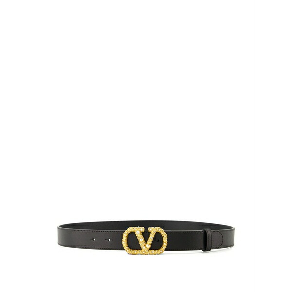 ヴァレンティノ ガラヴァーニ レディース 三尺帯 付属物 Vlogo leather belt Black
