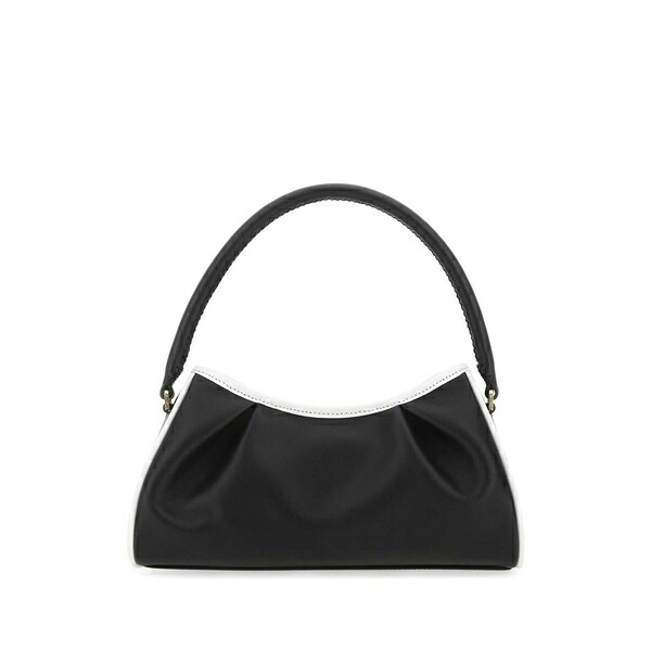 エレメ レディース ショルダーバッグ 御徒面子 Dimple moon leather shoulder bag Black