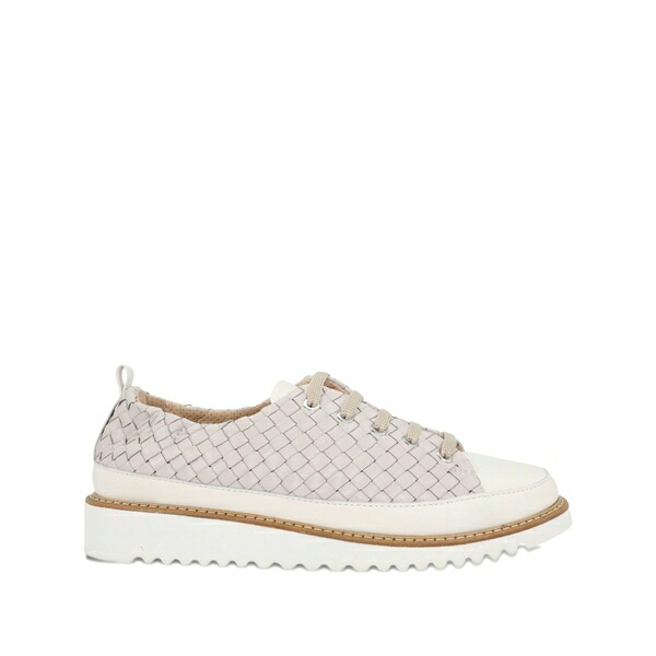 ロンホワイト レディース スニーカー シューズ Norelle woven leather sneakers White