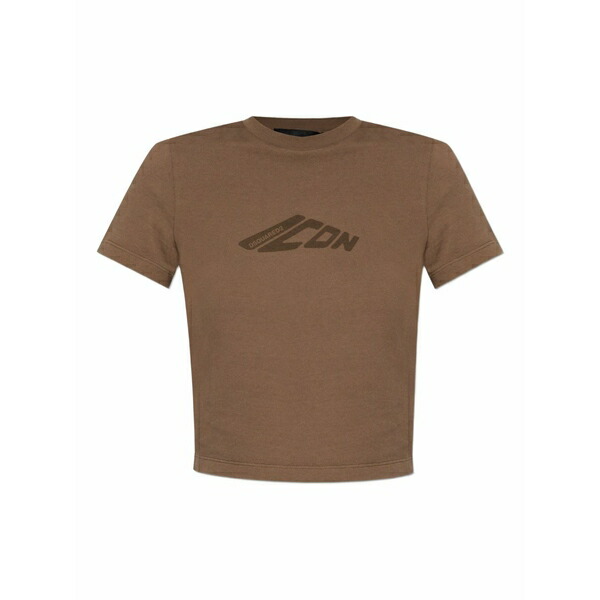 ディースクエアード レディース Tシャツ トップス Icon t-shirt Brown｜asty