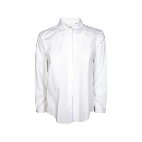 ロベルト フリードマン レディース シャツ トップス Long-sleeved poplin shirt White｜asty